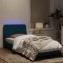 Estructura cama con luces LED terciopelo azul 90x200 cm de vidaXL, Camas y somieres - Ref: Foro24-3213835, Precio: 151,35 €, ...