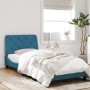 Estructura cama con luces LED terciopelo azul 90x200 cm de vidaXL, Camas y somieres - Ref: Foro24-3213835, Precio: 153,85 €, ...
