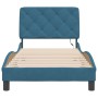 Estructura cama con luces LED terciopelo azul 90x200 cm de vidaXL, Camas y somieres - Ref: Foro24-3213835, Precio: 153,85 €, ...
