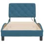 Estructura cama con luces LED terciopelo azul 90x200 cm de vidaXL, Camas y somieres - Ref: Foro24-3213835, Precio: 151,35 €, ...