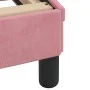 Estructura de cama con luces LED terciopelo rosa 140x190 cm de vidaXL, Camas y somieres - Ref: Foro24-3213854, Precio: 237,68...