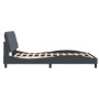 Estructura de cama luces LED terciopelo gris oscuro 140x200 cm de vidaXL, Camas y somieres - Ref: Foro24-3213856, Precio: 201...