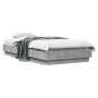 Estructura de cama madera de ingeniería gris hormigón 100x200cm de vidaXL, Camas y somieres - Ref: Foro24-839598, Precio: 89,...