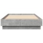 Estructura de cama madera de ingeniería gris hormigón 100x200cm de vidaXL, Camas y somieres - Ref: Foro24-839598, Precio: 89,...