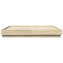 Estructura de cama madera de ingeniería roble Sonoma 180x200 cm de vidaXL, Camas y somieres - Ref: Foro24-3209837, Precio: 14...