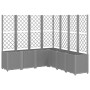 Jardinera con enrejado PP gris claro 160x160x140 cm de vidaXL, Maceteros y jardineras - Ref: Foro24-367882, Precio: 309,24 €,...