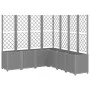 Jardinera con enrejado PP gris claro 160x160x140 cm de vidaXL, Maceteros y jardineras - Ref: Foro24-367882, Precio: 303,40 €,...