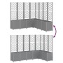 Jardinera con enrejado PP gris claro 160x160x140 cm de vidaXL, Maceteros y jardineras - Ref: Foro24-367882, Precio: 309,24 €,...