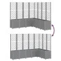 Jardinera con enrejado PP gris claro 160x160x140 cm de vidaXL, Maceteros y jardineras - Ref: Foro24-367882, Precio: 303,40 €,...