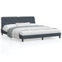 Estructura cama con luces LED terciopelo gris oscuro 180x200 cm de vidaXL, Camas y somieres - Ref: Foro24-3213868, Precio: 27...