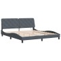Estructura cama con luces LED terciopelo gris oscuro 180x200 cm de vidaXL, Camas y somieres - Ref: Foro24-3213868, Precio: 27...