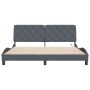Estructura cama con luces LED terciopelo gris oscuro 180x200 cm de vidaXL, Camas y somieres - Ref: Foro24-3213868, Precio: 27...