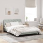 Estructura cama con luces LED terciopelo gris claro 160x200 cm de vidaXL, Camas y somieres - Ref: Foro24-3213861, Precio: 243...