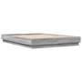 Estructura de cama madera de ingeniería gris Sonoma 150x200 cm de vidaXL, Camas y somieres - Ref: Foro24-3209854, Precio: 127...