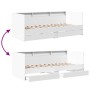 Tumbona con cajones madera de ingeniería blanco 90x190 cm de vidaXL, Camas y somieres - Ref: Foro24-3280853, Precio: 198,40 €...