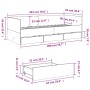 Tumbona con cajones madera de ingeniería blanco 90x200 cm de vidaXL, Camas y somieres - Ref: Foro24-3280818, Precio: 188,65 €...