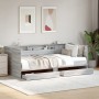 Tumbona con cajones madera ingeniería gris Sonoma 90x200 cm de vidaXL, Camas y somieres - Ref: Foro24-3280851, Precio: 243,39...