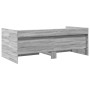 Tumbona con cajones madera ingeniería gris Sonoma 90x200 cm de vidaXL, Camas y somieres - Ref: Foro24-3280851, Precio: 243,39...
