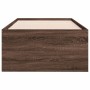 Tumbona con cajones madera ingeniería roble marrón 90x190 cm de vidaXL, Camas y somieres - Ref: Foro24-3280887, Precio: 211,6...
