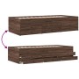Tumbona con cajones madera ingeniería roble marrón 90x190 cm de vidaXL, Camas y somieres - Ref: Foro24-3280887, Precio: 211,6...