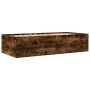 Tumbona con cajones madera ingeniería roble ahumado 90x190 cm de vidaXL, Camas y somieres - Ref: Foro24-3280885, Precio: 170,...