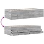 Tumbona con cajones madera ingeniería gris Sonoma 90x200 cm de vidaXL, Camas y somieres - Ref: Foro24-3280879, Precio: 174,68...