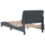 Estructura de cama con cabecero terciopelo gris oscuro 90x200cm de vidaXL, Camas y somieres - Ref: Foro24-3207900, Precio: 15...