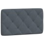 Estructura de cama con cabecero terciopelo gris oscuro 90x200cm de vidaXL, Camas y somieres - Ref: Foro24-3207900, Precio: 15...