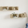 Muebles de pared 2 uds madera de ingeniería roble Sonoma de vidaXL, Estantes y estanterías - Ref: Foro24-840434, Precio: 35,3...