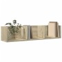 Muebles de pared 2 uds madera de ingeniería roble Sonoma de vidaXL, Estantes y estanterías - Ref: Foro24-840434, Precio: 35,3...