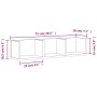 Muebles de pared 2 uds madera de ingeniería roble Sonoma de vidaXL, Estantes y estanterías - Ref: Foro24-840434, Precio: 35,3...