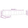 Mueble de pared madera de ingeniería blanco 99x18x16,5 cm de vidaXL, Estantes y estanterías - Ref: Foro24-840443, Precio: 31,...