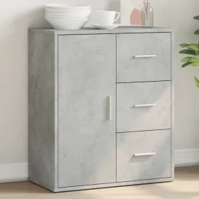 Aparador de madera de ingeniería gris hormigón 60x31x70 cm de vidaXL, Aparadores - Ref: Foro24-840474, Precio: 78,87 €, Descu...