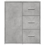 Aparador de madera de ingeniería gris hormigón 60x31x70 cm de vidaXL, Aparadores - Ref: Foro24-840474, Precio: 79,75 €, Descu...