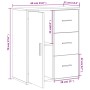 Aparador de madera de ingeniería gris hormigón 60x31x70 cm de vidaXL, Aparadores - Ref: Foro24-840474, Precio: 79,75 €, Descu...