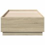 Estructura de cama madera de ingeniería roble Sonoma 90x200 cm de vidaXL, Camas y somieres - Ref: Foro24-3209725, Precio: 114...