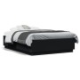 Estructura de cama madera de ingeniería negra 135x190 cm de vidaXL, Camas y somieres - Ref: Foro24-3209738, Precio: 149,36 €,...