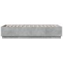 Estructura de cama madera de ingeniería gris hormigón 100x200cm de vidaXL, Camas y somieres - Ref: Foro24-3209719, Precio: 11...