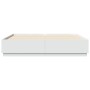 Estructura de cama madera de ingeniería blanca 200x200 cm de vidaXL, Camas y somieres - Ref: Foro24-3209674, Precio: 170,97 €...