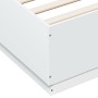 Estructura de cama madera de ingeniería blanca 160x200 cm de vidaXL, Camas y somieres - Ref: Foro24-3209688, Precio: 159,21 €...