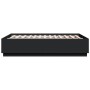 Estructura de cama madera de ingeniería negra 140x190 cm de vidaXL, Camas y somieres - Ref: Foro24-3209731, Precio: 152,44 €,...