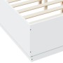 Estructura de cama madera de ingeniería blanca 120x190 cm de vidaXL, Camas y somieres - Ref: Foro24-3209744, Precio: 143,42 €...