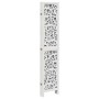 Biombo separador de 6 paneles madera maciza Paulownia blanco de vidaXL, Divisores de ambientes - Ref: Foro24-358747, Precio: ...