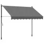 Anthracite gray fabric and steel retractable awning 250x150 cm by vidaXL, Awnings - Ref: Foro24-368739, Price: 89,13 €, Disco...