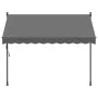 Anthracite gray fabric and steel retractable awning 250x150 cm by vidaXL, Awnings - Ref: Foro24-368739, Price: 89,13 €, Disco...