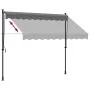 Anthracite gray fabric and steel retractable awning 250x150 cm by vidaXL, Awnings - Ref: Foro24-368739, Price: 89,13 €, Disco...