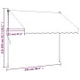 Anthracite gray fabric and steel retractable awning 250x150 cm by vidaXL, Awnings - Ref: Foro24-368739, Price: 89,13 €, Disco...