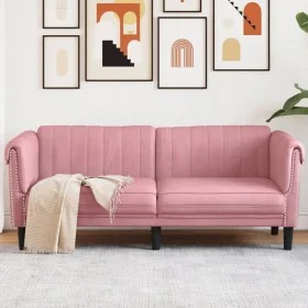 Pink velvet 2-seater sofa by vidaXL, Sofas - Ref: Foro24-372578, Price: 281,99 €, Discount: %