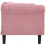 Sofá de 2 plazas terciopelo rosa de vidaXL, Sofás - Ref: Foro24-372578, Precio: 281,99 €, Descuento: %