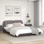 Estructura de cama con luces LED cuero PE gris 160x200 cm de vidaXL, Camas y somieres - Ref: Foro24-3214120, Precio: 219,64 €...